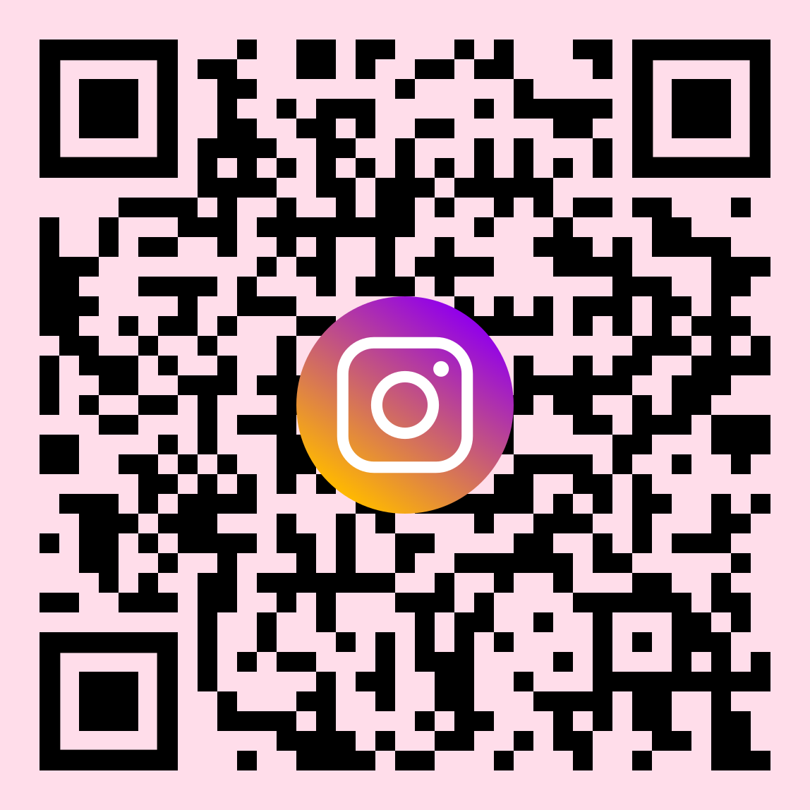 Instagram QR Code and Link